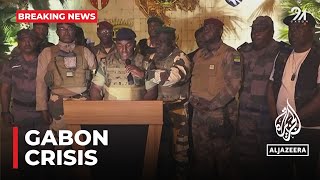 Gabon crisis Military officers say they have taken power [upl. by Sheets]