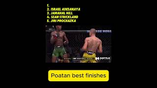 short Alex Peirera quotPoatanquot best finishes UFC Fights  Light Heavyweight UFC champion [upl. by Yenaj150]