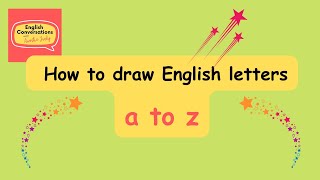 How to draw English letters [upl. by Renfred580]