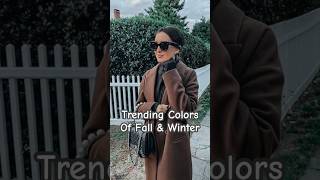 Fall amp Winters Most Wanted Colors You Need To Know [upl. by Ibor702]