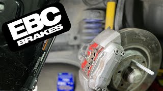 Mercedes W210 Front Brake Pads Replacement  EBC Redstuff [upl. by Siurad348]