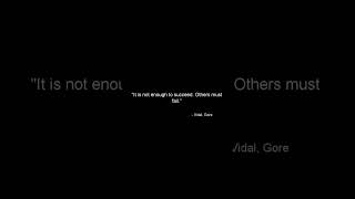 Motivational Quote by Vidal Gore  Keep Pursuing Your Dreams [upl. by Latta337]