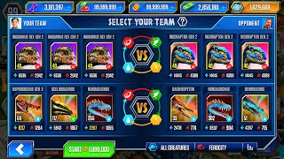 INDOMINUS REX GEN 2 CODE 19 INDOMINUS REX GEN 2 VS INDORAPTOR GEN 2  JURASSIC WORLD THE GAME [upl. by Redmund]