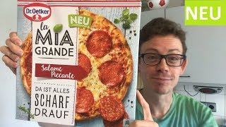 Pizza La Mia Grande von Dr Oetker im Test So schmeckt Salame Piccante [upl. by Ulric]