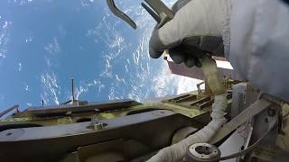 Action Cam Footage From October 2017 Spacewalk [upl. by Ytsrik]