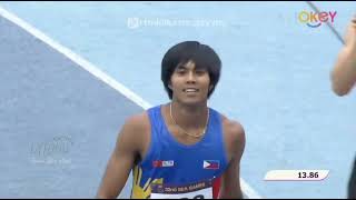 110M Mens Hurdles FINAL SEA Games Cambodia 2023 [upl. by Mailand]