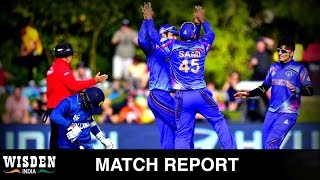 World Cup Match Report  Shapoor and Shenwari break Scottish hearts  Wisden India [upl. by Hgielac]