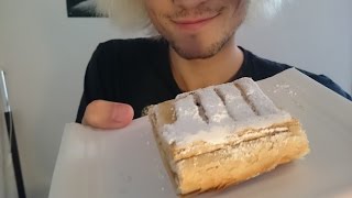 ASMR Apple Strudel puff paste  Relaxing Eating Sounds No talking  Vegan [upl. by Springer]