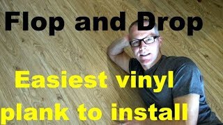 Easiest Vinyl plank flooring to install Flop and Drop [upl. by Nnaitsirk]