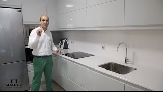 Video de cocinas modernas gris brillo con encimera de silestone [upl. by Thornton]