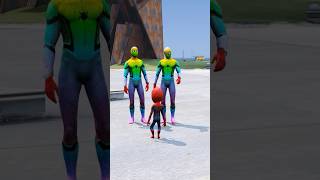 SPIDER MAN DUPLICATE CAME TO HIS HOUSE  gta5 shorts shortsfeed ironman [upl. by Gentilis]