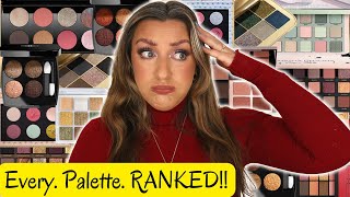 RANKING EVERY EYESHADOW PALETTE FROM 2022  Best amp Worst [upl. by Molli360]