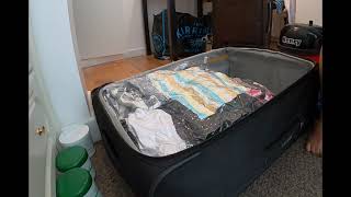 Packing Clothes in Vacuum Bags timelapse [upl. by Pisarik]