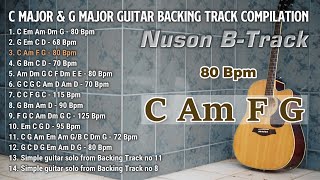 1 Hour Acoustic Guitar Backing Track Compilation C Major and G Major [upl. by Eob]