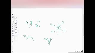 View a butane molecule along the C2 C3 bond and provide a Newman projection of the lowest energy con [upl. by Idnir]