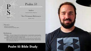 Psalm 53 Summary 5 Minute Bible Study [upl. by Templeton366]