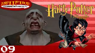 Harry Potter and the Philosophers Stone PS1 playthrough Part 9 TROLL IN THE DUNGEON [upl. by Dahaf]