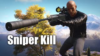 HITMAN 3 Mendoza Sniper Kill Everyone Infinite Ammo [upl. by Accever465]