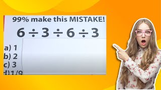 6 ÷ 3 ÷ 6 ÷ 3  ❓ how to do division and multiplication [upl. by Yeneffit]