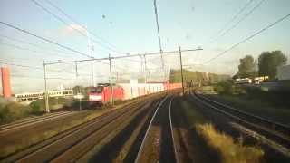 A train drivers view Arnhem  Den Helder VIRM 15Oct2014 [upl. by Bernadene]