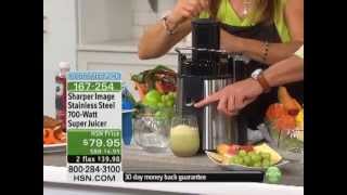 Sharper Image Stainless Steel 700Watt Super Juicer [upl. by Aihsoek]