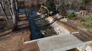 Kletzsch Dam Fish Passage Opening  Dec 2023 [upl. by Ragland]