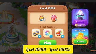 Gardenscapes  Level 10001  Level 10025   All Puzzles  Gameplay PART  450 [upl. by Adnarrim576]