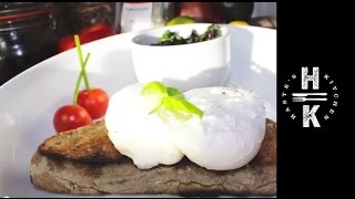 How to make perfect poached eggs with tomato spinach amp mushrooms [upl. by Loredo813]