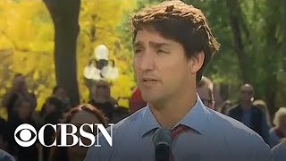 Canadian Prime Minister Justin Trudeau apologizes for wearing blackface at party [upl. by Minne127]