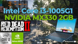 Intel Core i31005G1 \ NVIDIA GeForce MX330 \ Red Dead Redemption 2 720p low settings [upl. by Lidah]