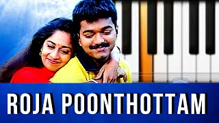 Roja Poonthottam Piano Notes  Free Piano App [upl. by Toscano]