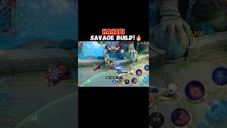 Savage build🔥 hanabibestbuild2024 MLBB MobileLegendsBangBang MLBBCreatorParty [upl. by Chic]