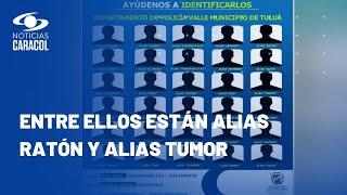 Policía de Tuluá busca a 30 miembros de La Inmaculada con este cartel [upl. by Sesilu]