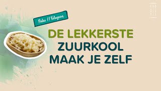 HOE MAAK JE ZUURKOOL  Voor gezonde darmen  Variaties en tips [upl. by Ciaphus]