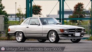 【bond shop Tokyo】MercedesBenz 560SL on HRE Wheels Vintage 544【4K】 [upl. by Bilac]