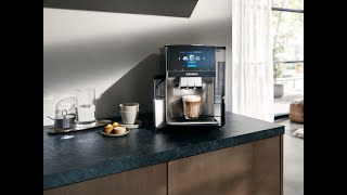 How to prepare milk specialties on your Siemens EQ700 fully automatic bean to cup coffee machine [upl. by Laehplar497]