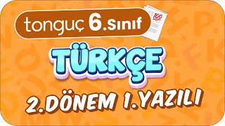 6Sınıf Türkçe 2Dönem 1Yazılıya Hazırlık 📑 2024 [upl. by Lenor]