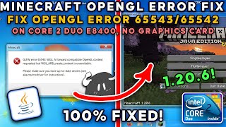 How to Fix Minecraft Java OpenGL Error 117 on ANY Low End PC [upl. by Lam]