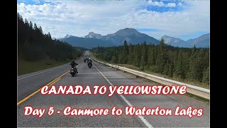 Canada to Yellowstone Tour Day 5 Canmore to Waterton Lakes [upl. by Leelahk]