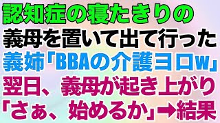 【スカッとする話】認知症の寝たきりの義母を置いて出て行った義姉「BBAの介護ヨロw」→翌日、義母が起き上がり「さぁ、始めるか」→結果 [upl. by Wj219]