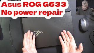 Asus ROG STRIX G533Q  No power Not charging motherboard repair [upl. by Tsai]