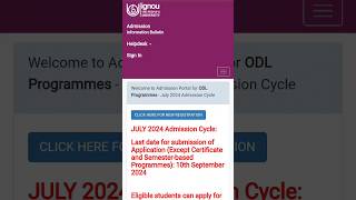 IGNOU admission cancellation 2024 ignou du ncweb admission [upl. by Alanson]