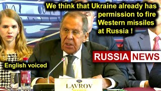 Lavrov We think that Ukraine already has permission to fire Western missiles at Russia [upl. by Flanagan902]