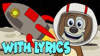 Zoom Zoom Zoom Were Going To The Moon WITH LYRICS  Nursery Rhymes And Kids Songs [upl. by Ridglea227]