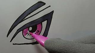 Drawing anime eyes tutorial Drawing anime eyes for beginners [upl. by Lerual488]