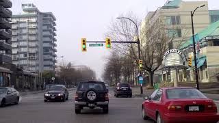 Vancouver Tour 2018  BC Canada  Driving East to West in City to UBC Area  Winter [upl. by Kceb]