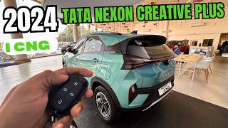 2024 Tata Nexon Creative  CNG Walkaround  Nexon i CNG Creative plus Exterior Interior [upl. by Monney791]