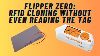 Flipper Zero RFID Cloning Without Reading The Tag [upl. by Davidoff954]