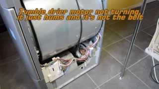 Tumble dryer drum not turning and belt ok faulty start capacitor [upl. by Leasim]