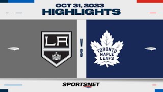 NHL Highlights  Kings vs Maple Leafs  October 31 2023 [upl. by Reiners160]